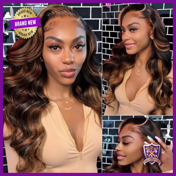 13x6 HD Lace Front Wig Human Hair Body Wave 200 Density 28 Inch main image 4